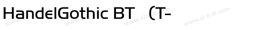 HandelGothic BT 常规(T字体转换